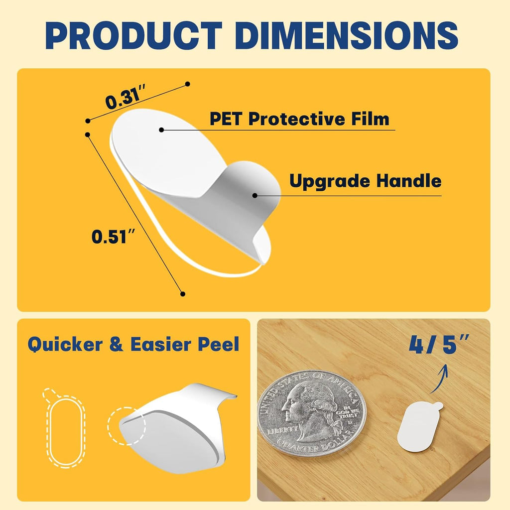 100Pcs Adhesive Glue Stick Dots Double Sided Sticky Tack Removable - Clear Museum Mounting Putty No Damage for Wall Decor, Figurine, Poster, No Trace Dots - Strong Adhesive Dots for Balloon & Crafts